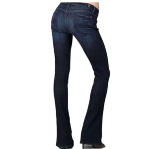 7 For All Mankind Kaylie Slim Bootcut Jean Size 27 Dark Denim